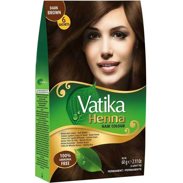 Dabur Henna Permanent Hair Colour Dark Brown - British product