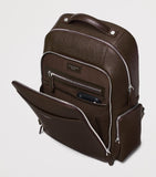 Aspinal of London pebbled leather reporter zipped backpack (British brand)