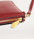 Harrods medium pebbled leather pouch - British product