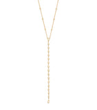 Jacquie Aiche yellow gold diamond Y necklace - British product