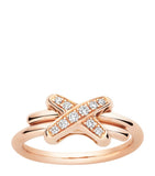 Chaumet Jeux de Liens rose gold diamond ring (British brand)