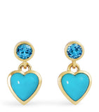 Emily P. Wheeler blue topaz heart earrings (British brand)
