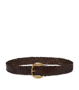 Harrods Weekend Max Mara Women's Woven Leather Belt- Buy online at McGrocer