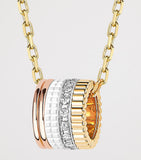 Boucheron Quatre White Edition mixed gold diamond necklace, imported from the UK