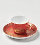 GINORI 1735 Oriente Italiano Rubrum coffee cup, UK version