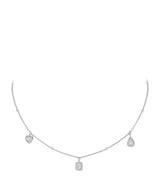 Harrods Messika My Twin Trilogy White Gold and Diamond Necklace 0.76ct- Buy online at McGrocer