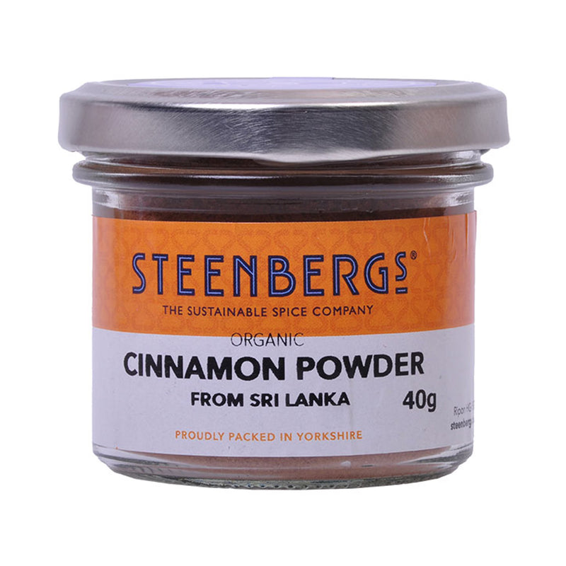 Steenbergs organic cinnamon powder 40g jar - British product