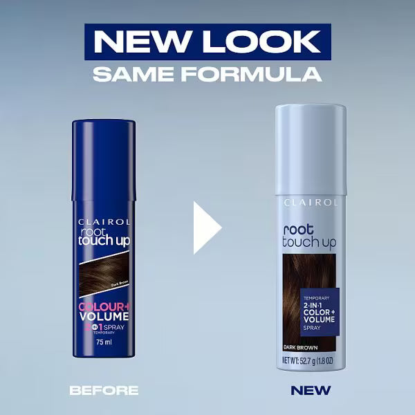 Clairol root touch up colour spray black can - British product