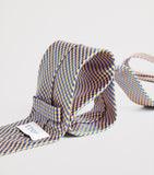 Eton silk geometric tie, imported from the UK