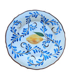 Les Ottomans Positano Lemons ceramic plate 37cm (British brand)