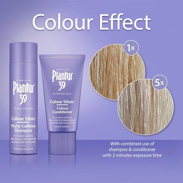 Plantur 39 Colour Silver Shampoo 250ml, imported from the UK