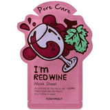 Tonymoly red wine pore care mask sheet 21g (British brand)