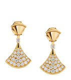 Bvlgari Divas' Dream earrings in yellow gold with diamonds (British brand)