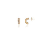 Superdrug Cachet Saga Gold-Plated Half Hoop Earrings- Buy online at McGrocer
