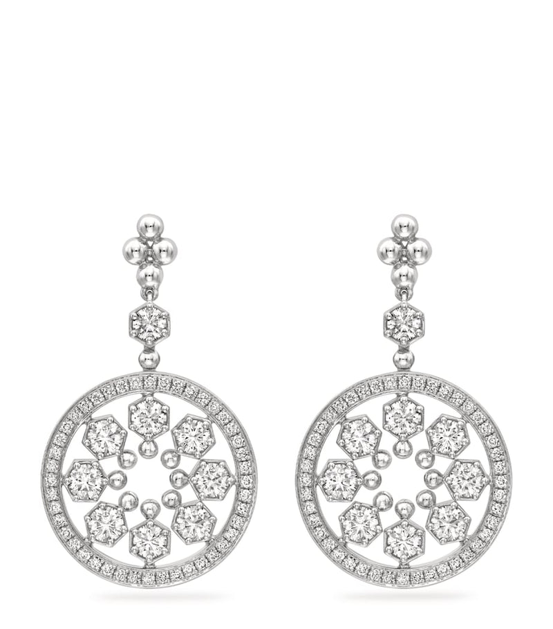 Boodles white gold diamond earrings - British product