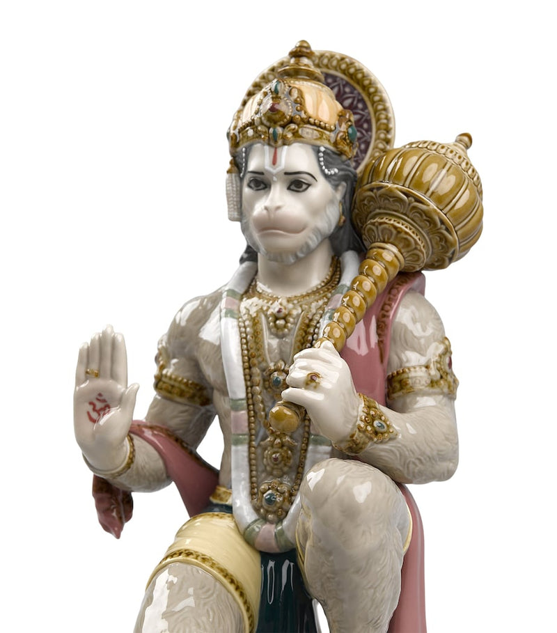 Lladró porcelain Hanuman figurine 27cm, imported from the UK