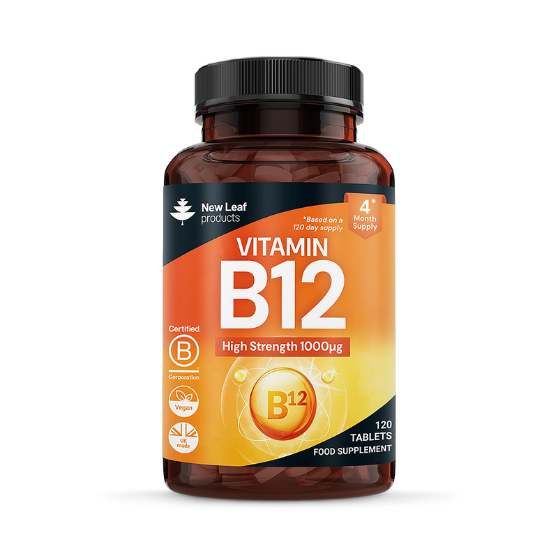 New Leaf Vitamin B12 1000mcg tablets - British product