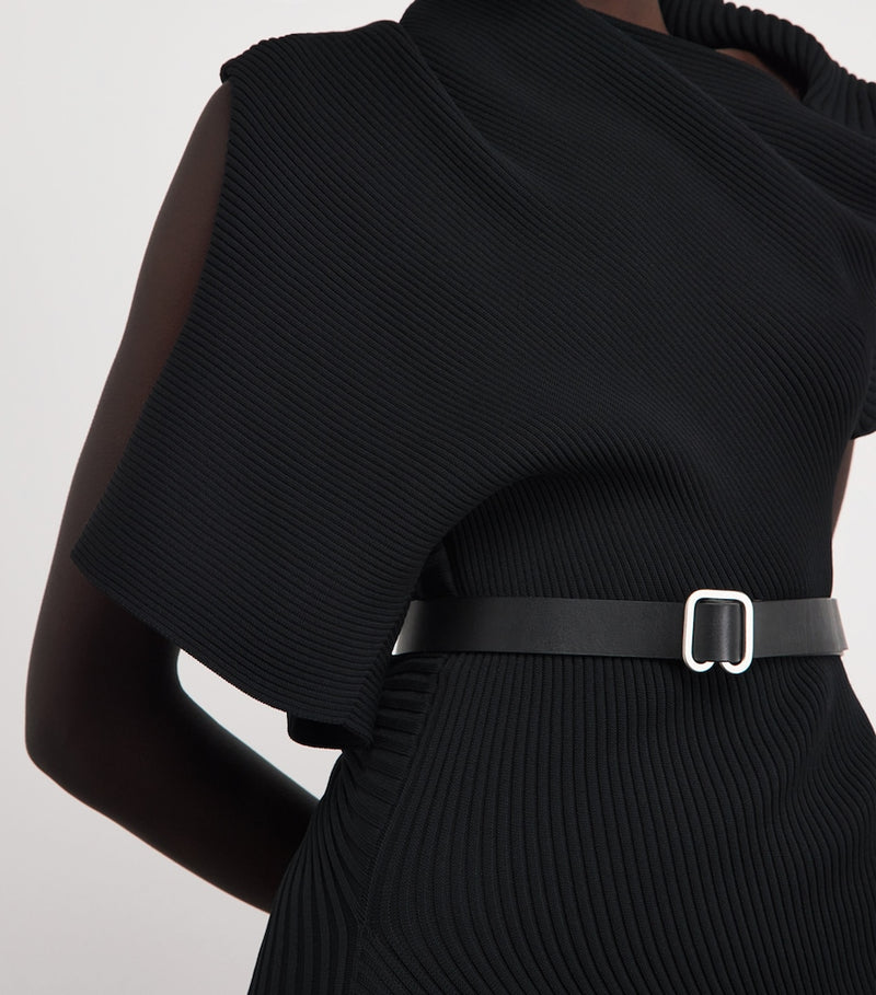 Issey Miyake leather Fork belt 2.5cm, imported from the UK