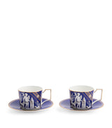 Harrods Wedgwood Renaissance Teacup and Saucer Set of 2- Buy online at McGrocer