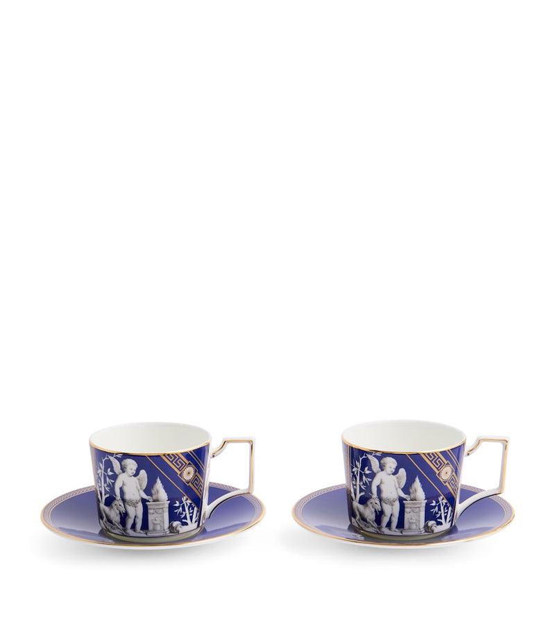 Wedgwood Renaissance teacup and saucer set of 2 (British brand)