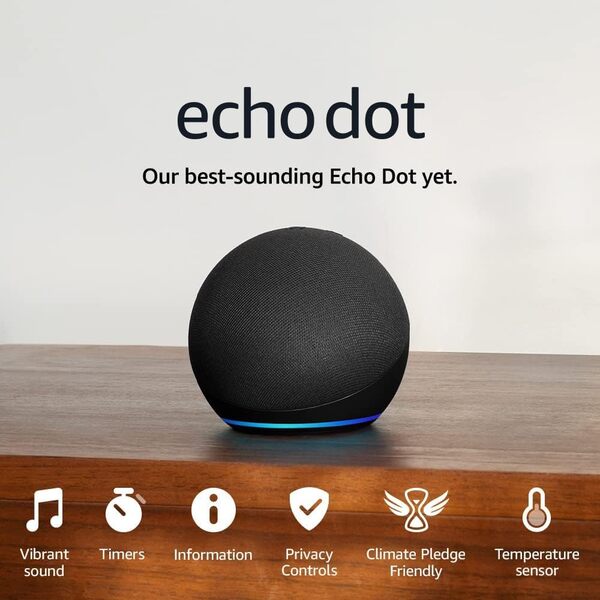 Amazon Echo Dot smart speaker 5th generation, UK version