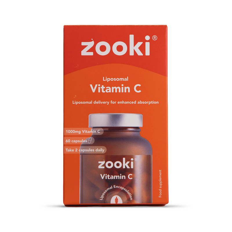 Zooki Liposomal Vitamin C capsules 60 count (British brand)