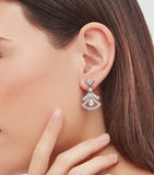 Bvlgari white gold and diamond earrings - British product