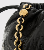 LOEWE Flamenco ostrich leather clutch bag - British product