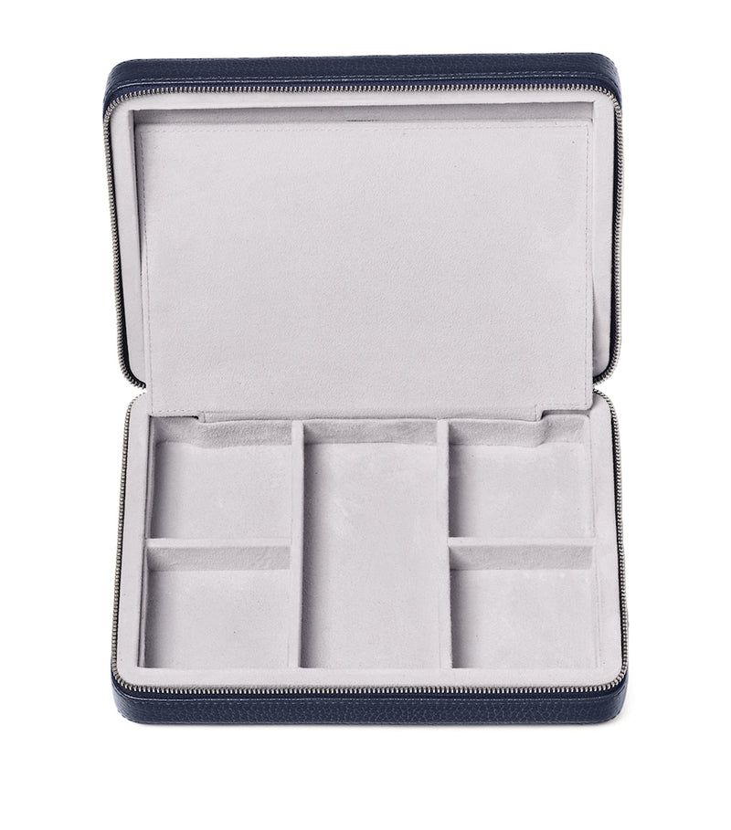 Aspinal London leather travel jewellery case - British product