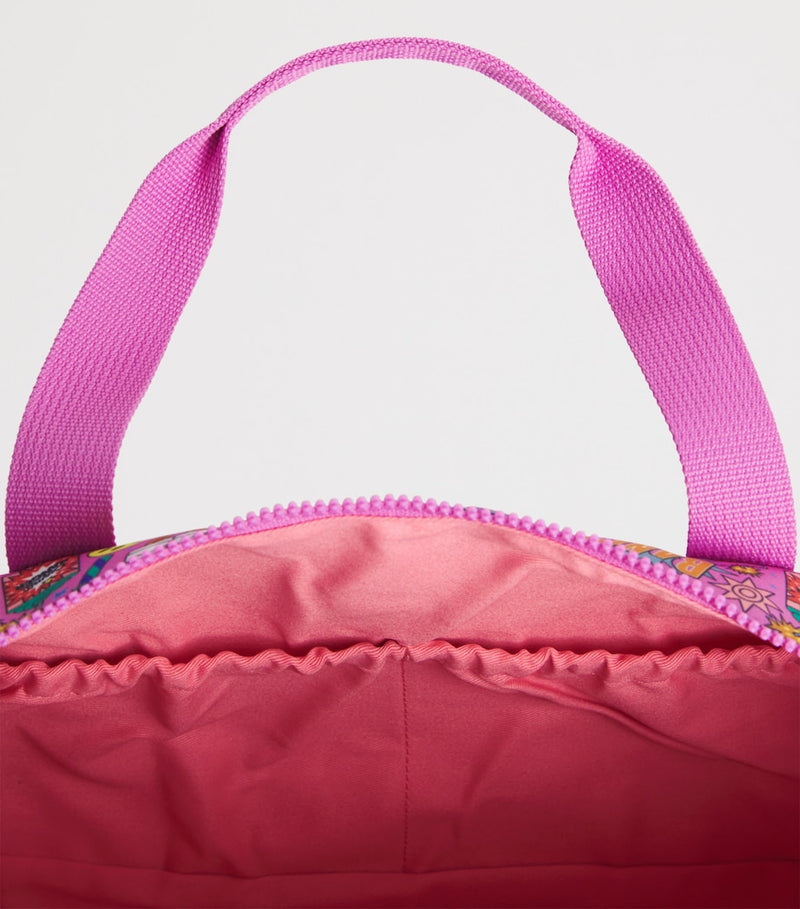 Harrods Pop Rocket Duffle Bag with bold print - British product