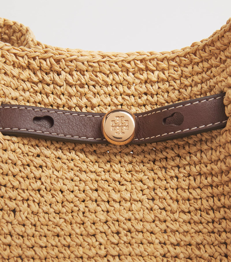 Tory Burch Romy tote bag raffia leather (British brand)