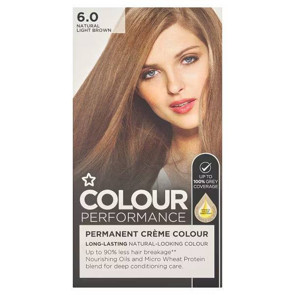 Superdrug Colour Performance Natural Light Brown Permanent Dye (British brand)