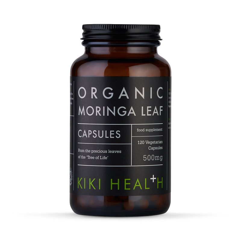 KIKI Health organic moringa capsules 120 vegicaps (British brand)