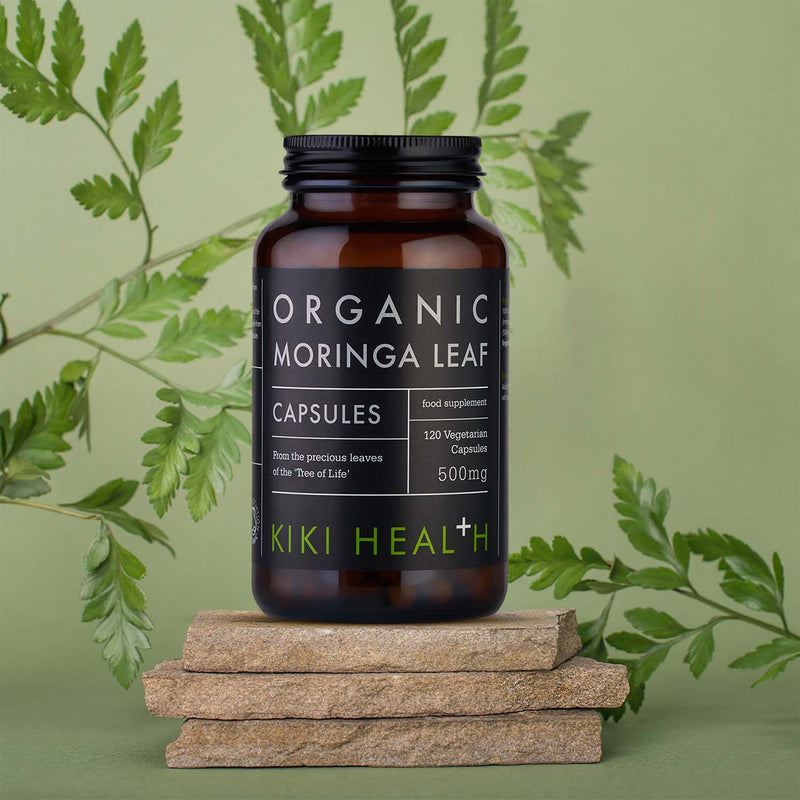 KIKI Health organic moringa capsules 120 vegicaps (British brand)
