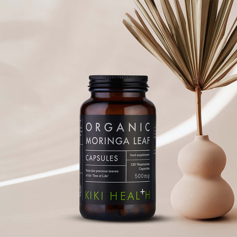 KIKI Health organic moringa capsules 120 vegicaps (British brand)