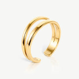 Superdrug MUCHV Double Band Ring Gold Adjustable- Buy online at McGrocer