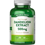 Nature's Truth dandelion supplement 500mg 60 tablets, UK version