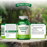 Nature's Truth dandelion supplement 500mg 60 tablets, UK version