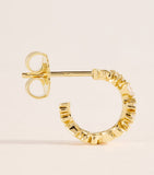 Suzanne Kalan yellow gold diamond hoop earrings, UK version