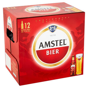 Amstel Lager Beer Bottles 12 x 300ml
