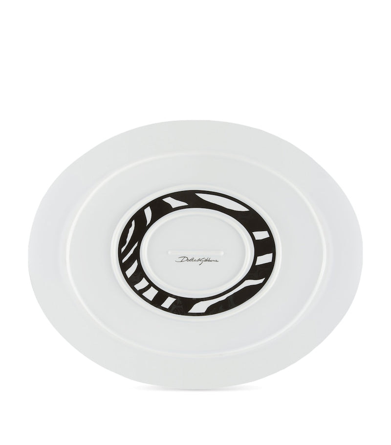 Dolce&Gabbana Casa porcelain zebra serving plate 45.5cm - British product
