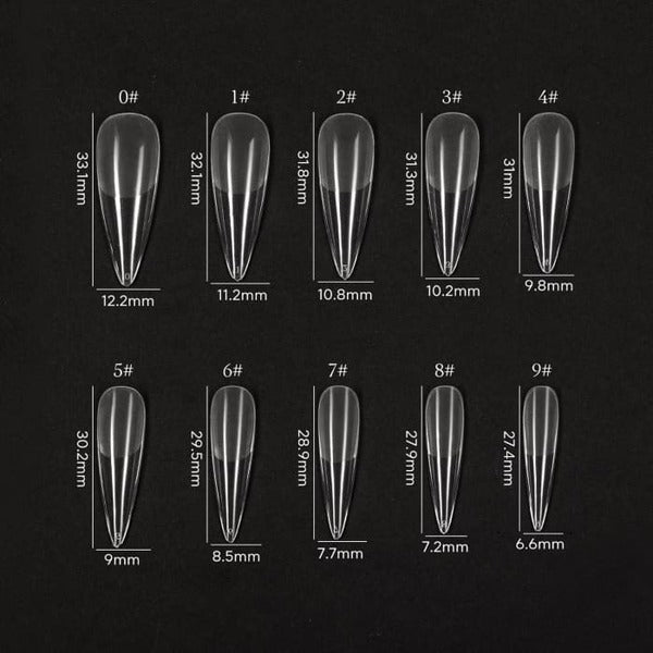 Bluesky soft gel tips stiletto - British product