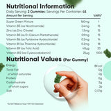 WeightWorld Super Greens Multivitamin Gummies 90 count (British brand)