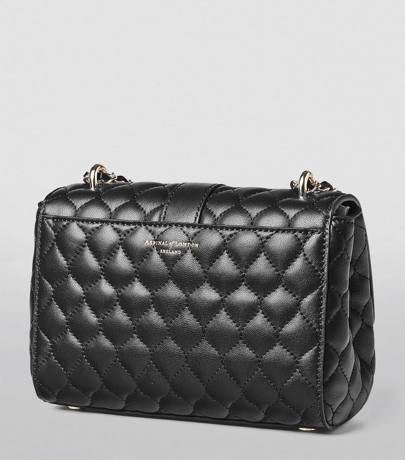 Aspinal of London Lottie leather shoulder bag, imported from the UK