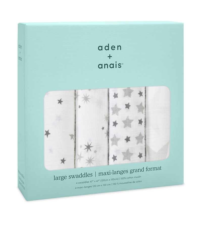 Aden & Anais baby swaddle Twinkle Swaddles set of 4, imported from the UK