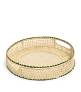 Harrods La DoubleJ Raffia Tableware Tray 36.5cm- Buy online at McGrocer