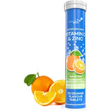 Northumbria Health effervescent Vitamin C with Zinc 20 tablets, imported from the UK