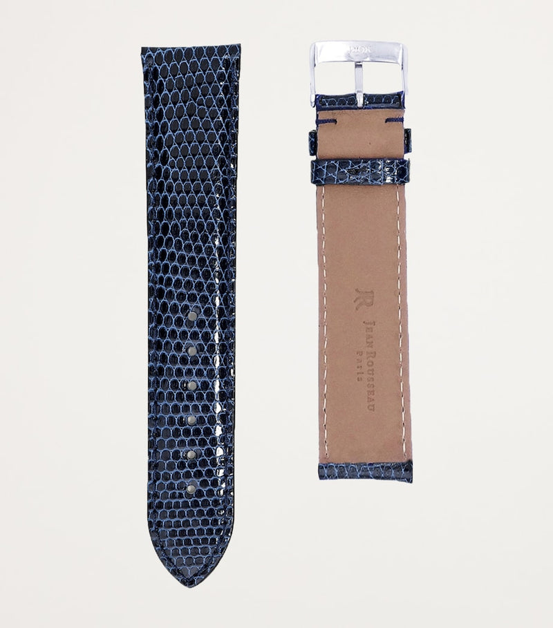 Jean Rousseau Classic 3.5 lizard-pattern watch strap 19mm, imported from the UK