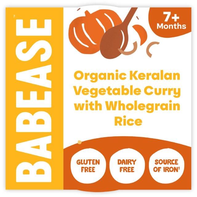 Babease Organic Keralan Vegetable Curry Baby Food Pot 7+months 130g - McGrocer