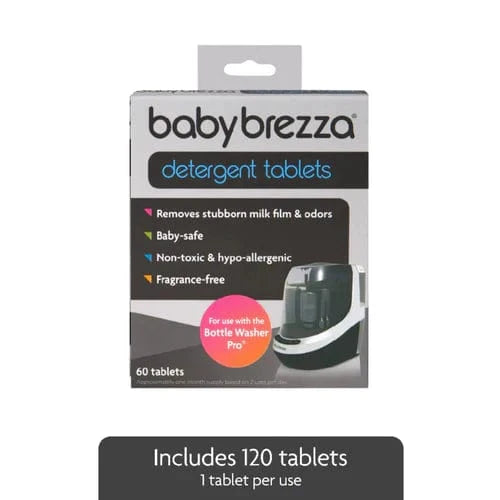 Baby Brezza bottle washer detergent tablets 120 pack, imported from the UK